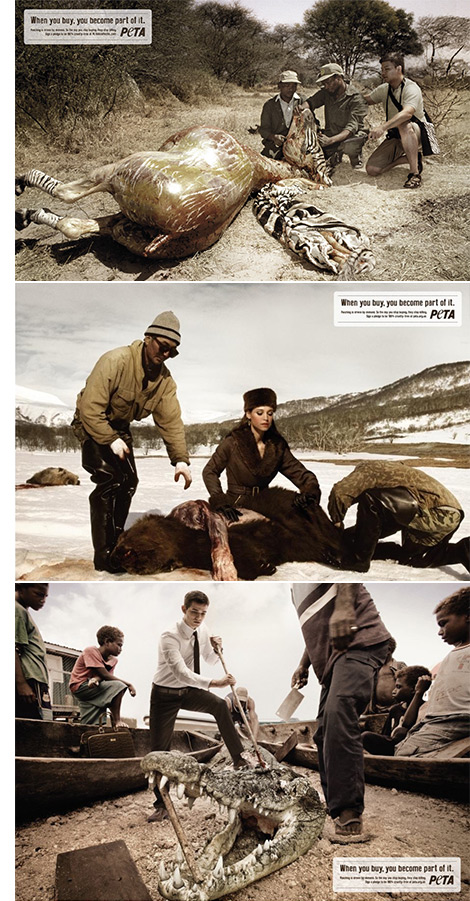 PETA Cruel Fashion campaing by