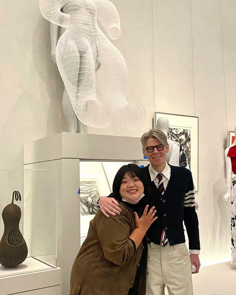 Seiran Tsuno with Andrew Bolton at The Metropolitan Museum of Art