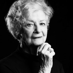 a black and white photo of a woman